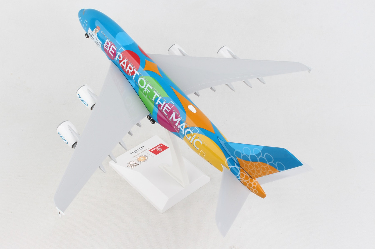 SKYMARKS EMIRATES A380 1/200 DUBAI EXPO W/GEAR - Airline Museum
