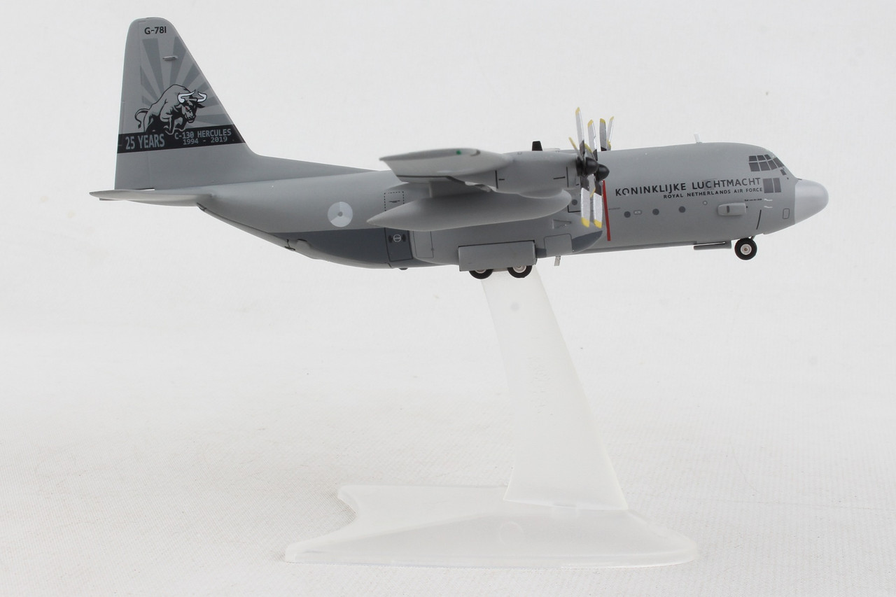 HERPA ROYAL NETHERLANDS AIR FORCE C-130H 1/200 336SQN 25YRS - The