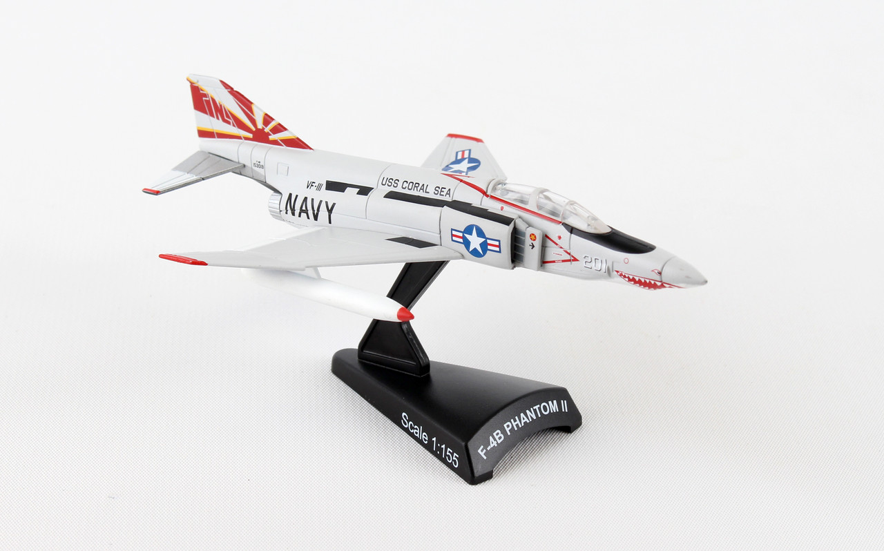 POSTAGE STAMP F-4B PHANTOM II 1/155 SUNDOWNERS - Diecast Airplane