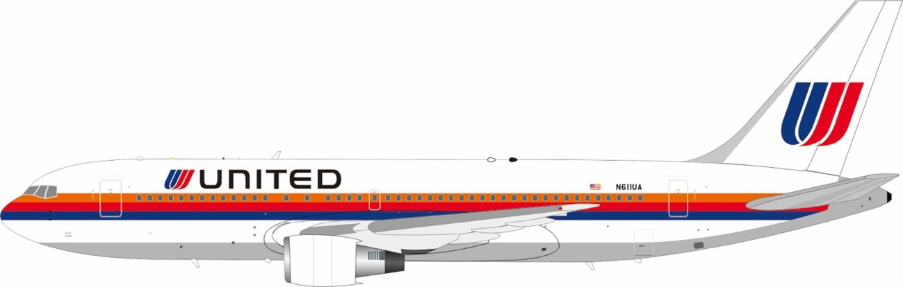 Modèle Réduit Inflight200 United Airlines Boeing 747-100 - N4711U Saul Bass - Échelle 1:200 - Occasion