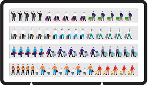 Airport Passengers 60 pcs per box (1:400)