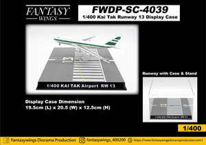 Hong Kong Kai Tak Airport Runway 13 Display Case (1:400) Hong Kong Kai Tak Airport Runway 13 Display Case (1:400)