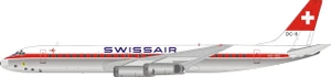 Inflight200 SWISSAIR DC-8-62 HB-IDE with stand B-862-SR-IDE-P 1:200
