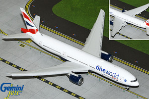 Gemini200 British Airways B777-200ER G-YMMR "oneworld" livery; flaps down G2BAW1226F 1:200 Gemini200 British Airways B777-200ER G-YMMR "oneworld" livery; flaps down G2BAW1226F 1:200