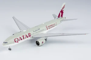 NG Models Qatar Airways 777-200LR with "FIFA World Cup Qatar 2022" sticker A7-BBE 72043 1:400
