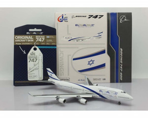 JC Wings El Al B747-400 4X-ELA (With Limited Edition Aviationtag) JC4ELY0108 1:400