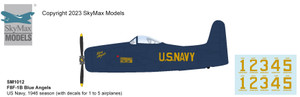 Hobby Master F8F-1B Bearcat Blue Angels, US Navy, 1946 season (with decals for 1 to 5 airplanes) SM1012 1:72 Hobby Master F8F-1B Bearcat Blue Angels, US Navy, 1946 season (with decals for 1 to 5 airplanes) SM1012 1:72