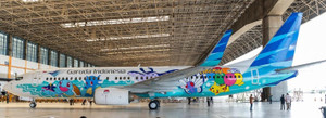 JC Wings Garuda Indonesia Boeing 737-800 "Pokemon" Reg: PK-GMU With Stand SA2064 1:200