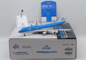 JC Wings KLM Royal Dutch Airlines Boeing 747-400 "100" Reg: PH-BFG With Stand + Limited Edition Aviation Tag XX20345 1:200