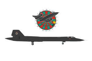 Herpa Wings Lockheed SR-71A Blackbird USAF, US Air Force, 9th SRW De. 4, RAF F.-Dartboard HE573283 1:200 Herpa Wings Lockheed SR-71A Blackbird USAF, US Air Force, 9th SRW De. 4, RAF F.-Dartboard HE573283 1:200