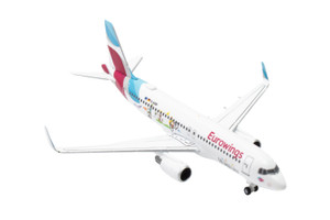 herpa Airbus A320 エデルワイス 1/500 614597 Herpa SNAPFIT Edelweiss Air / エーデルワイス航空 A320