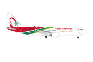 HERPA ROYAL AIR MAROC 737MAX8 HE537797 1:500 HERPA ROYAL AIR MAROC 737MAX8 HE537797 1:500