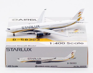 Aviation400 STARLUX Airlines Airbus A330-941 B-58303 detachable gear AV4226 1:400