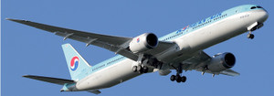 JC Wings Korean Air Boeing 787-10 Dreamliner Reg: HL8515 "Flaps Down" With Stand SA2069A 1:200
