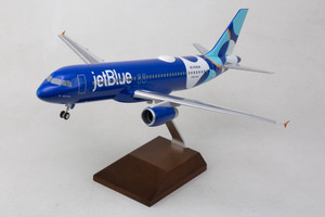 Skymarks Supreme JetBlue A320 Spotlight N796JB with wood stand and gear SKR8391 Scale 1:100 Skymarks Supreme JetBlue A320 Spotlight N796JB with wood stand and gear SKR8391 Scale 1:100