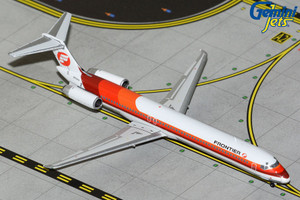Gemini Jets Frontier Airlines MD-80 N859HA Saul Bass orange-and-red livery GJFFT1168 1:400 Gemini Jets Frontier Airlines MD-80 N859HA Saul Bass orange-and-red livery GJFFT1168 1:400