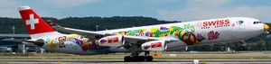 Aviation400 Swiss Airbus A340-313 "San Francisco" HB-JMJ AV4319 1:400