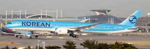JC Wings Korean Air Boeing 787-10 Dreamliner "NC" Reg: HL8515 With Antenna SA4093 Scale 1:400