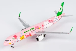 NG Model Eva Airways A321-200/w HELLO KITTY “Pinky Jet” - Sanrio Characters（粉萌机） B-16217 Standard 13123 1:400