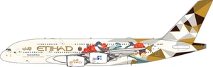 Aviation400 Etihad Airways Airbus A380-861 (Choose South Korea) detachable gear A6-APD AV4293 Scale 1:400