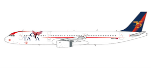 El Aviador Taca (75 years in the tail) A321 N567TA with stand EAV-A321-567 Scale 1:200 El Aviador Taca (75 years in the tail) A321 N567TA with stand EAV-A321-567 Scale 1:200