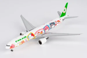 NG Model Eva Airways 777-300ER B-16722 Hello Kitty - Besties Jet 73076 1:400
