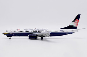 JC Wings North American Airlines Boeing 737-800 N802NA "Flaps Down" LH2437A Scale 1:200