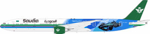 B-Models Saudi Arabian Airlines Boeing 777-368/ER HZ-AK43 with stand B-773-HZ-AK43 Scale 1:200 B-Models Saudi Arabian Airlines Boeing 777-368/ER HZ-AK43 with stand B-773-HZ-AK43 Scale 1:200