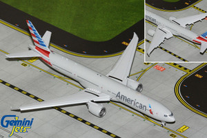 Gemini Jets American Airlines B777-300ER Reg: N722AN flaps down GJAAL2303F Scale 1:400
