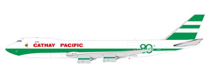 JC Wings Cathay Pacific Boeing 747-8F "80th Anniversary" Reg: B-LJE With Antenna + Stand SA4115 Scale 1:400