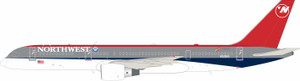 B-Models Northwest Airlines Boeing 757-251 N528US with stand B-752-NW-0525 Scale 1:200