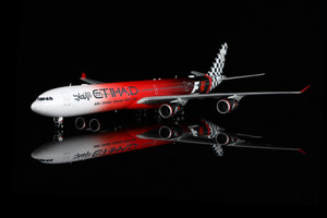 SQ Wings Etihad Airways A340-600 Reg: A6-EHJ "ABU DHABI GRAND PRIX 2015" L2171 Scale 1:200