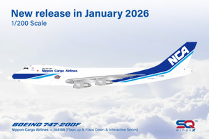 SQ Wings Nippon Cargo Airlines B747-200F JA8188 L2189 Scale 1:200