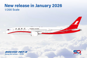 SQ Wings Shang Hai Airlines B787-9 B-1112 L2223 Scale 1:200