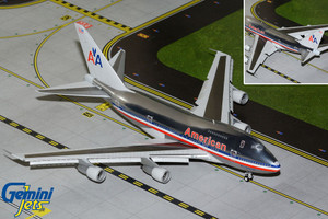 Gemini200 American Airlines B747SP Reg: N601AA "747 LuxuryLiner" (polished, flaps) G2AAL1158F Scale 1:200