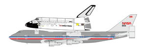 JC Wings NASA Boeing 747-100 "Polished with Space Shuttle" Reg: N905NA XX40341 Scale 1:400