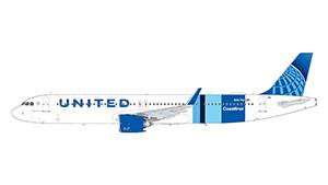 Gemini Jets United Airlines A321neo "Coastliner" GJUAL2423 Scale 1:400