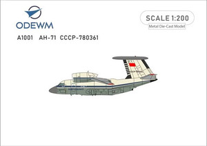 ODEWM Soviet USSR Aeroflot Antonov An-71 AWACS CCCP-780361 Diecast Model. Does Not Include Stand A1001 Scale 1:200