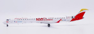 JC Wings Iberia Regional (Air Nostrum) Bombardier CRJ-1000 "100 millones de pasajeros" Reg: EC-MSB 100 millones de pasajeros With Stand LH2509 Scale 1:200