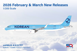 SQ Wings Korean Air A321 Reg: HL8509 New Livery L2268 Scale 1:200