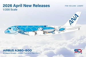SQ Wings All Nippon Airways A380 Reg: JA381A "ANA Blue Turtle" L2266 Scale 1:200