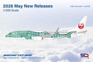 SQ Wings Japan Transocean Air B737-800 Reg: JA07RK Yui Jinbei L2347 Scale 1:200