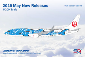 SQ Wings Japan Transocean Air B737-800 Reg: JA05RK Jinbei Jet/"Flaps Down" L2348FD Scale 1:200