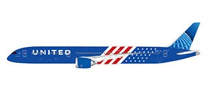  GeminiJets United 787-10 Reg: N91007 "Stars and Stripes" livery GJUAL2446 1:400