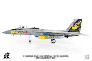 F-15J Eagle, JASDF, 306th Tactical Fighter Squadron, 40th Anniversary, 2021 JCW-72-F15-020 Scale 1:72