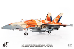 F/A-18A Hornet, Royal Australian Air Force, 3 Squadron, 100th Anniversary Edition, 2016 A21-27 JCW-72-F18-016 Scale 1:72