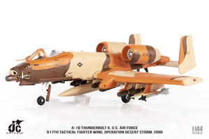 A-10 Thunderbolt II, U.S. Air Force, 917th Tactical Fighter Wing, Operation Desert Storm, 1990, 76-0552 JCW-144-A10-004 Scale 1:144
