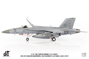 F/A-18E Super Hornet, U.S. NAVY, VFA-87 Golden Warriors, USS George H. W. Bush, July, 2017 JCW-72-F18-021 Scale 1:72