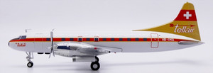 JC Wings Tellair Convair CV-440 Reg: HB-IMQ XX20571 1:200 With Stand