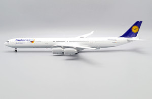 JC Wings Lufthansa Airbus A340-600 "Fanhansa" Reg: D-AIHQ EW2346006 1:200 With Stand